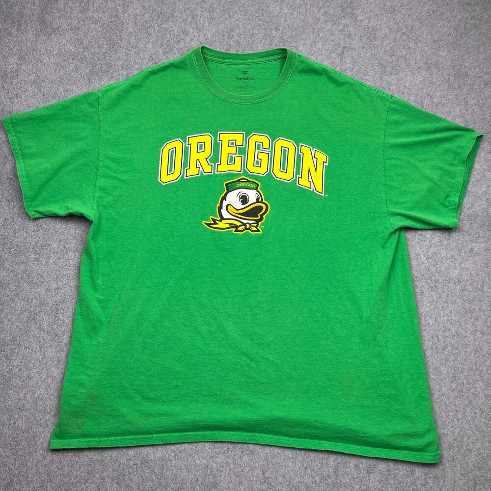 Fanatics Oregon Ducks Shirt Mens XXL Green NCAA Football Short Sleeve